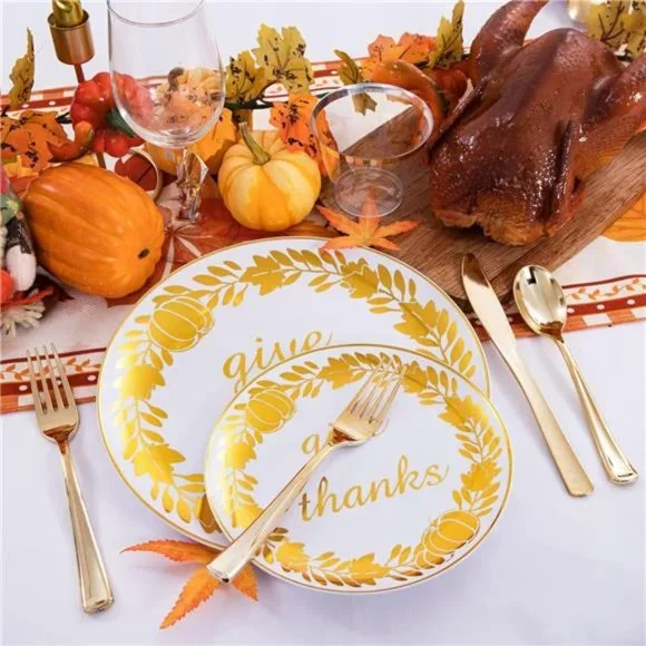 Plastic thanksgiving plates 2025